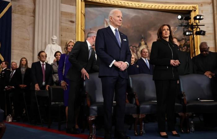 Joe Biden und Kamala Harris haben ausgebuht, als sie zu Trumps Amtseinführung kamen