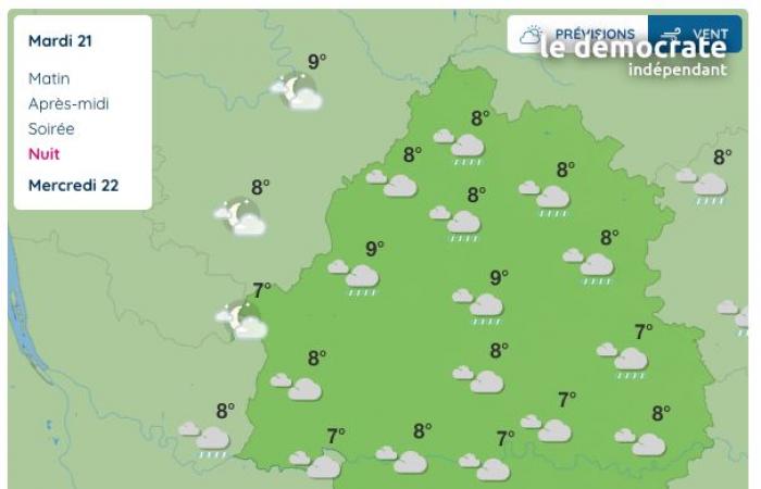 Dordogne, wie wird das Wetter an diesem Dienstag, den 21. Januar?