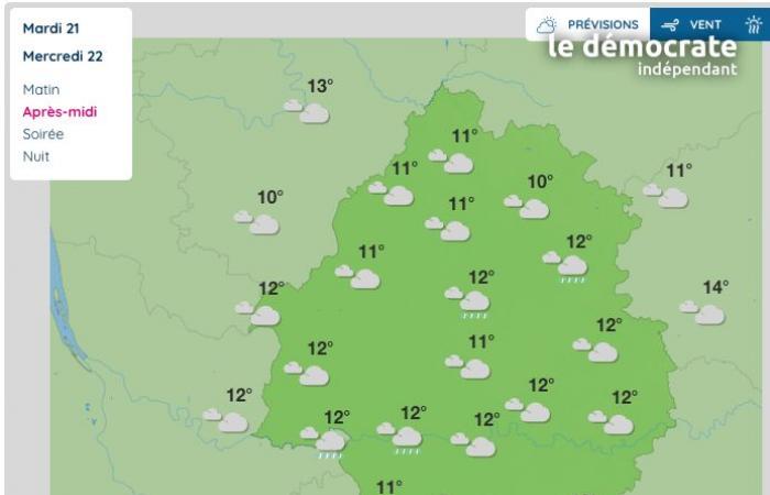 Dordogne, wie wird das Wetter an diesem Mittwoch, dem 22. Januar, sein?