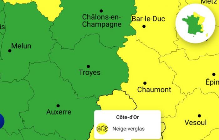 Côte-d’Or – Gelbe Warnung „meteorologische Situation zu überwachen“ Schnee – Eis