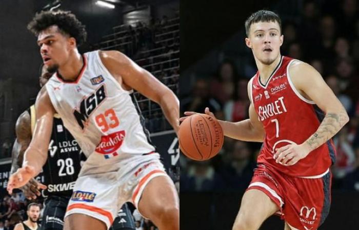 Antoine Rigaudeau und Moustapha Sonko präsentieren ihre Perlen vom Young Star Game LNB