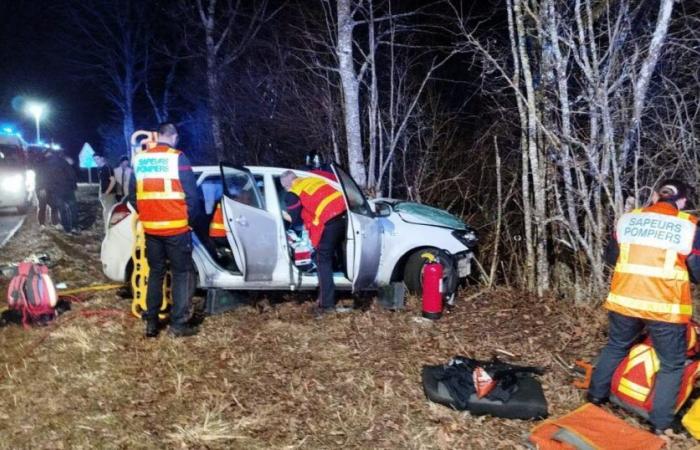 Zwei wurden bei einem Verkehrsunfall in Mignovillard verletzt