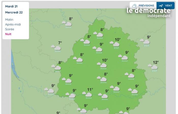 Dordogne, wie wird das Wetter an diesem Mittwoch, dem 22. Januar, sein?