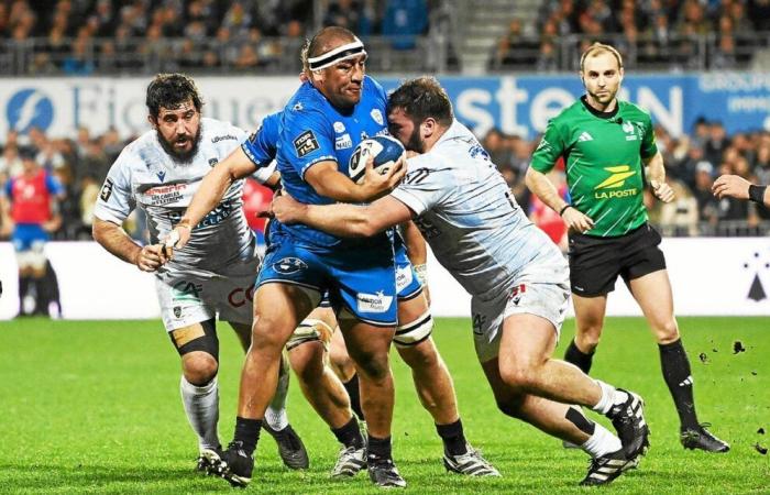 Der Vannes-Spieler Mako Vunipola im typischen Mid-Season-Top-14-Team