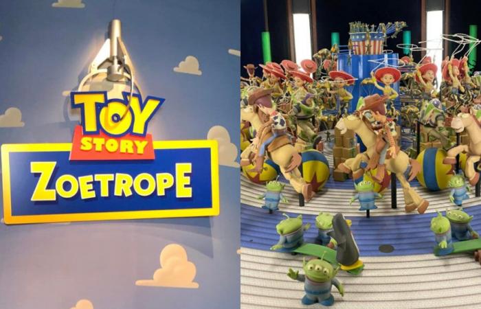 Toy Story Zoetrope von Animation Celebration wurde von seinem ursprünglichen Standort entfernt