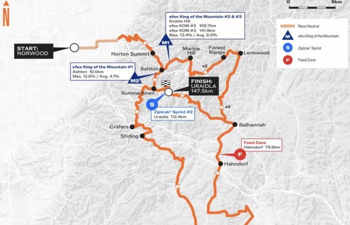 Tour Down Under 2025, Stufe 3, Norwood