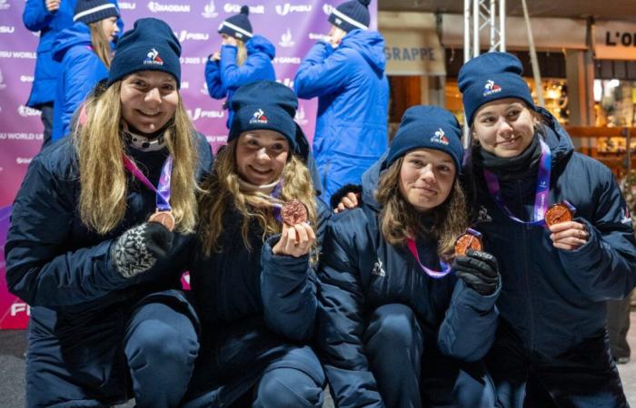 Langlaufen | „Eine Erinnerung, die sich für immer in unser Gedächtnis einprägt“: Félicie Chappaz, Manon Favre Bonvin, Julie Marciniak und France Pignot erzählen, wie sie bei den World University Games in Turin Bronze in der Staffel gewannen | Nordic Mag