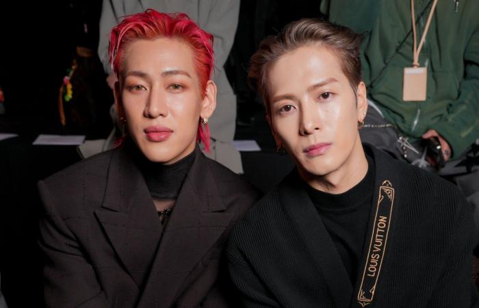 j-hope (BTS), BAMBAM und Jackson (GOT7) und Gong Yoo bei der Louis Vuitton Show auf der Paris Fashion Week – K-GEN