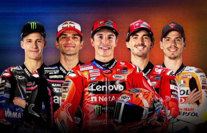 Fünf MotoGP™-Weltmeister am Start im Jahr 2025