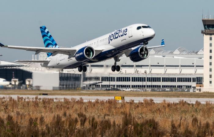 American Airlines Boeing 737 MAX 8 platzt beide Reifen bei der Landung am Kingston Argyle International Airport