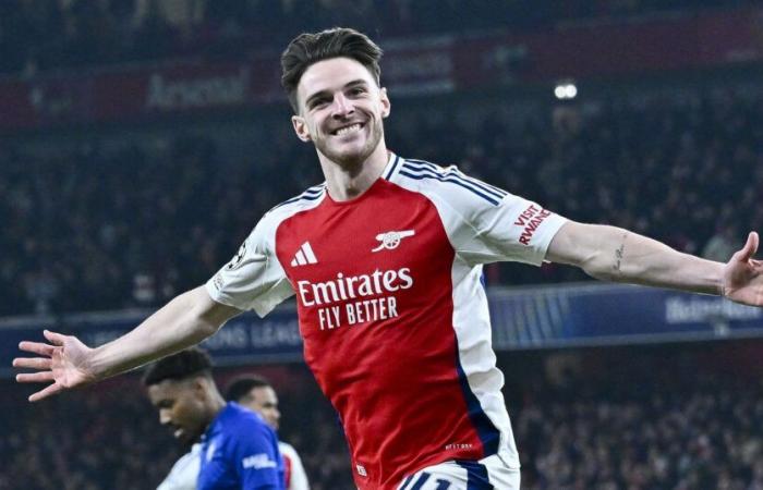 Declan Rice schießt seinen ersten Champions-League-Treffer, während Mikel Arteta sich an das Mittelfeld von Arsenal wendet, um Tore für den Sieg von Dinamo Zagreb zu erzielen