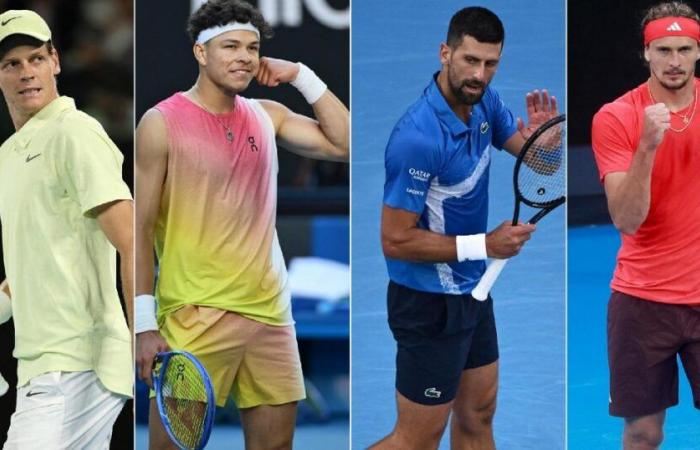 Australian Open, das Halbfinale der Herrenauslosung