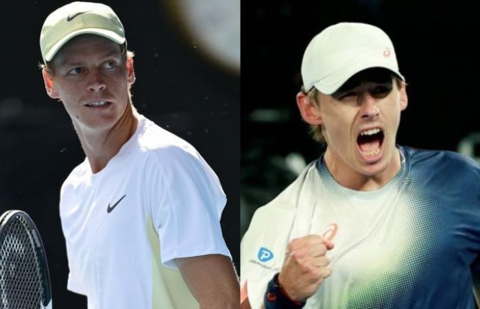 Tennis. Australian Open – Sinner-De Minaur und Shelton-Sonego diesen Mittwoch