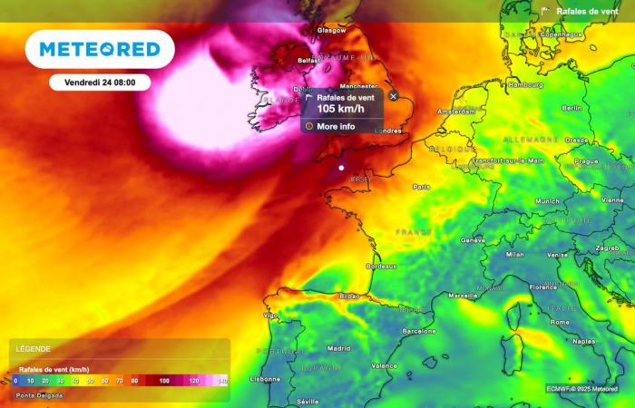 Sturm Éowyn nähert sich Frankreich. Müssen wir heftige Windböen fürchten?