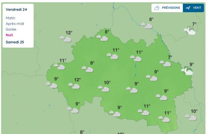 Allier (Wetter) – Wie wird das Wetter am Freitag, den 24. Januar 2025 sein?