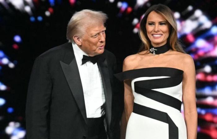 Hatte Melania Trumps schwarz-weißes Outfit beim Amtseinführungsball eine mysteriöse Doppeldeutung?