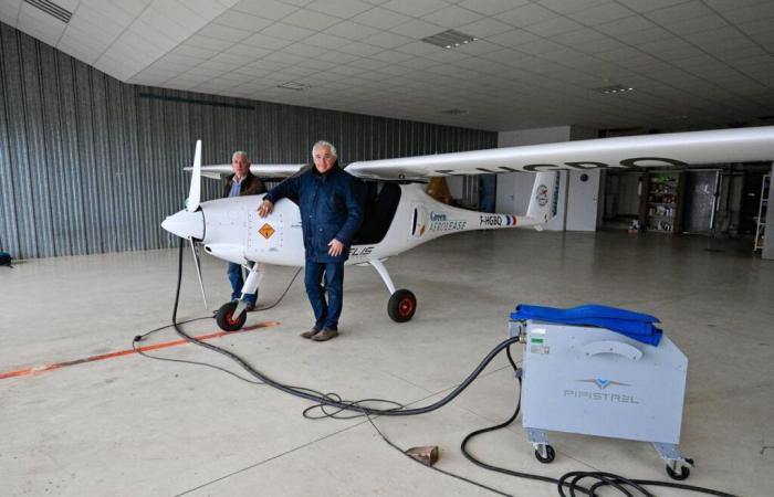 Video. Vélis Electro, das 100 % elektrische Flugzeug, das kreuz und quer über den Himmel von Lot-et-Garonne fliegt