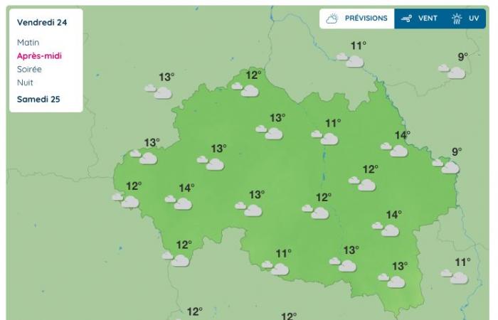 Allier (Wetter) – Wie wird das Wetter am Freitag, den 24. Januar 2025 sein?