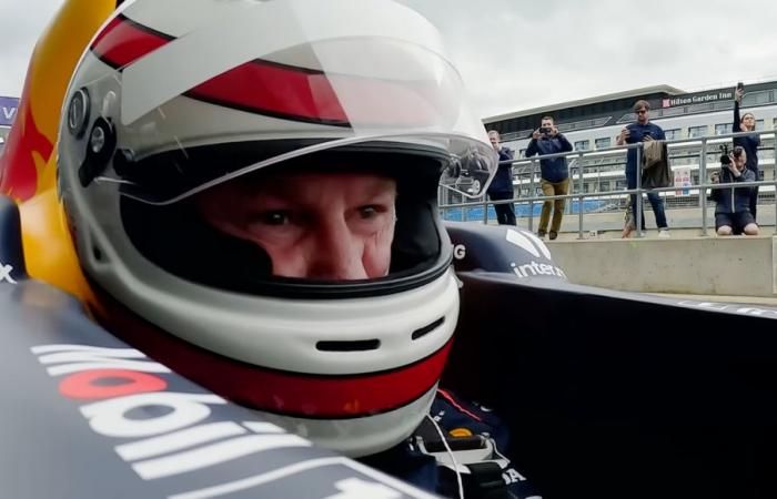 Christian Horner fährt zum ersten Mal einen Red Bull F1