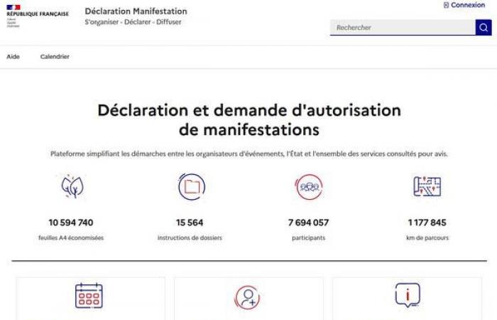 Plattform für Sportveranstaltungen auf öffentlichen Straßen – Internetplattform „declaration-manifetations.gouv.fr“ – Sportveranstaltungen – Verfahren