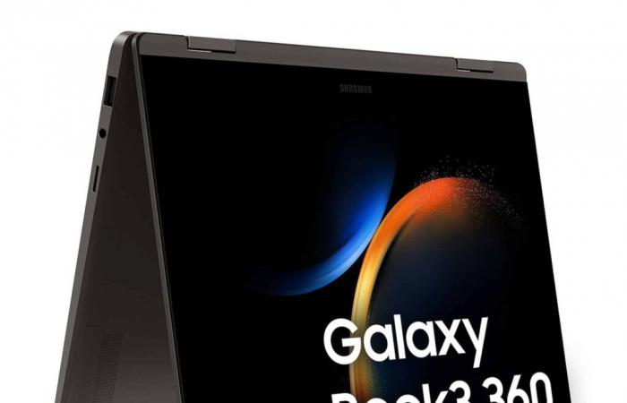 Umsatz 849 € Samsung Galaxy Book3 360 13 (NP730QFG-KA2FR), Ultrabook 2-in-1 OLED 13″ Touchscreen 12-Stunden-tragbares Tablet, leicht zu tragen unter Intel Core i5 TB4