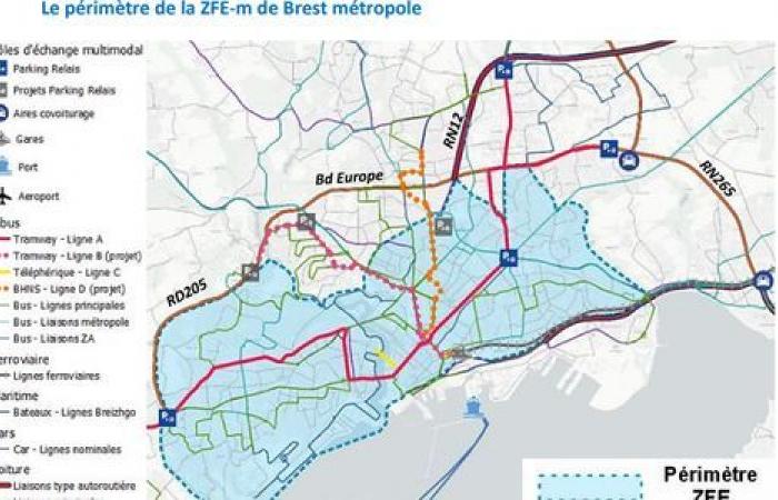 In Brest wurden die vorrangigen Bezirke Bellevue und Pontanézen aus dem Perimeter entfernt