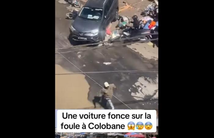 Ein Fahrer stürmt auf die Menschenmenge in Coloba zu und sät Panik (Video)