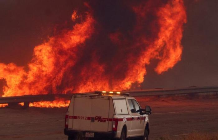 Los Angeles erneut von heftigem Feuer bedroht