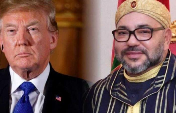 der Augenzwinkern von König Mohammed VI. an Präsident Donald Trump