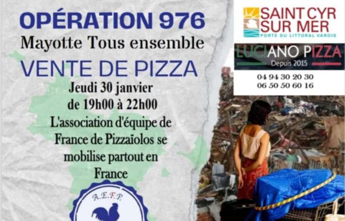 Der französische Teamverband Pizzaïolos organisiert einen Solidaritätsabend für Mayotte bei Luciano Pizza in Saint-Cyr-sur-Mer