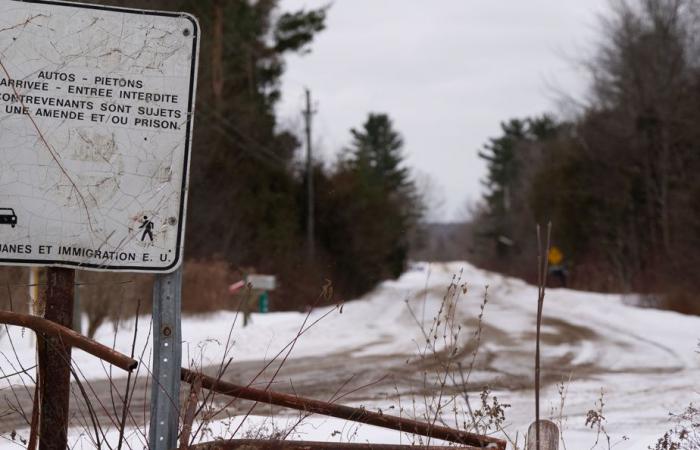 Grenze zwischen Quebec und den Vereinigten Staaten