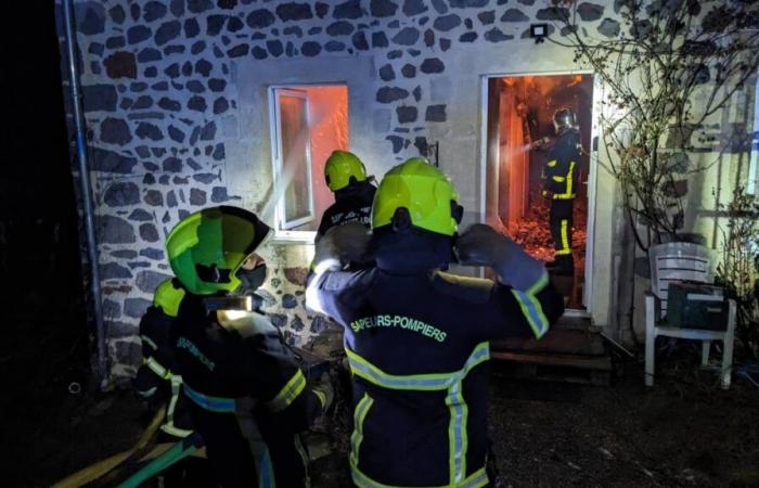 Heftiger Nachtbrand in einem Bauernhaus in dieser Stadt in der Haute-Loire