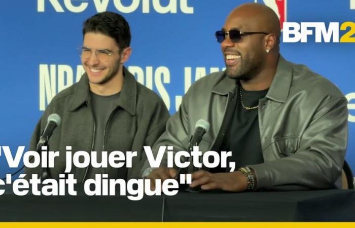 Teddy Riner und Esteban Ocon sprechen vor dem „Promi-Match“