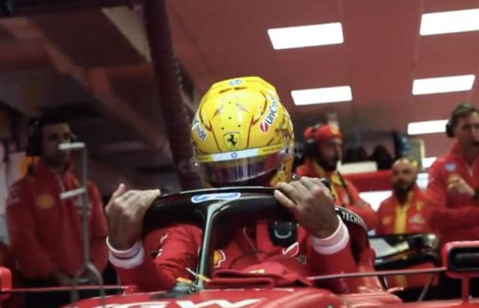 Hamiltons erste Radionachricht bei Ferrari