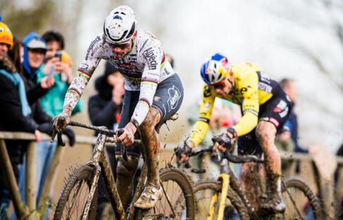 Ein letztes Duell zwischen Wout van Aert und Mathieu van der Poel in Maasmechelen