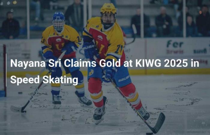 Nayana Sri gewinnt Gold bei Kiwg 2025 im Speed ​​Skating