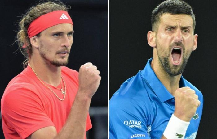 Vorschau auf die Australian Open SF: Novak Djokovic trifft auf Alexander Zverev