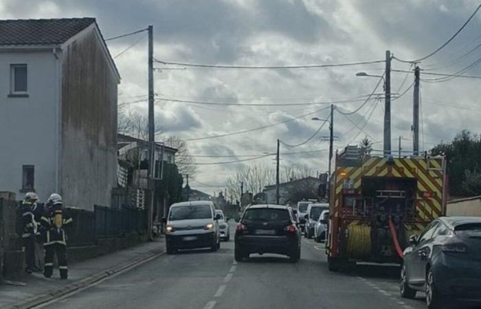 Zwei Tage Abweichung in Podensac nach einer Gasleckage aufgebaut