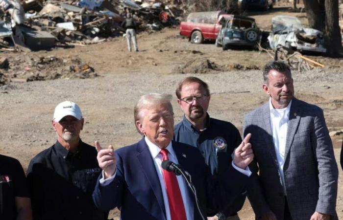 Trumps erste Präsidentschaftsreise nach Kalifornien, einer von Bränden heimgesuchten Hochburg der Demokraten