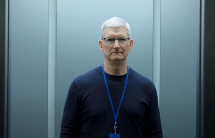 Apple -CEO Tim Cook ist ein Lumon -Arbeiter im Promo -Spot