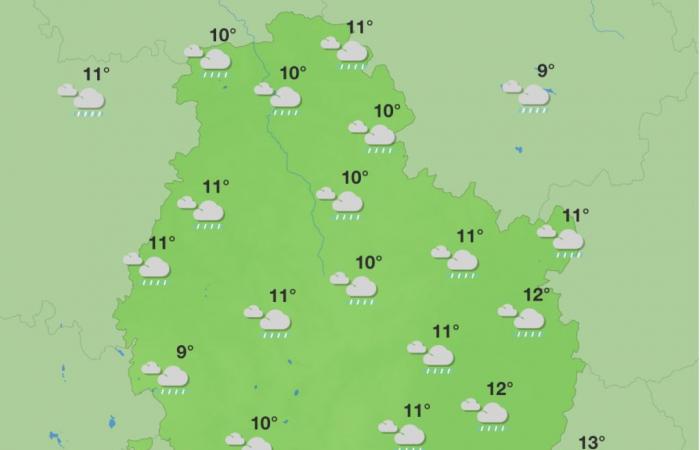 Wochenendwetter in Côte-d’or-gemischtes Wetter für Saint-Vincent Tournante in Ladoix-Serrigny