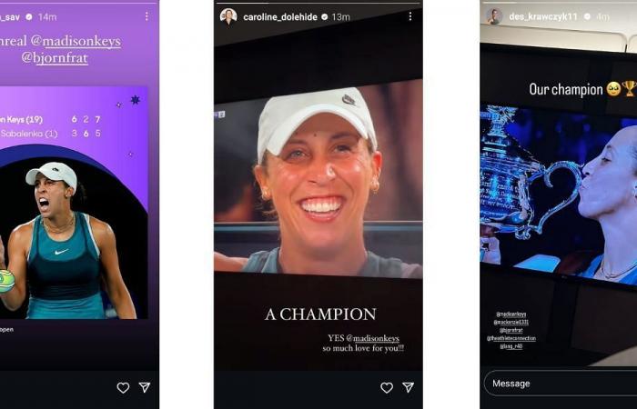 Ben Shelton, Carlos Alcaraz, Jessica Pegula & Tennis -Welt reagieren auf den bemerkenswerten Australian Open Titelsieg von Madison Keys