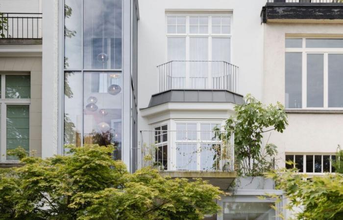 In Brüssel, ein Hotel im Federgewicht mit seinem Garten