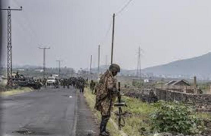 Das Kampf wird in Goma in North Kivu härter