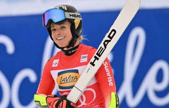 Mit dem Sieg im Super-G in Garmisch-Partenkirchen gelingt Lara Gut-Behrami ihr erster Saisonerfolg