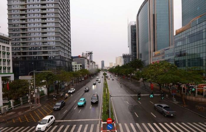 Regen und Kälte leeren Hanois Straßen vor Tet