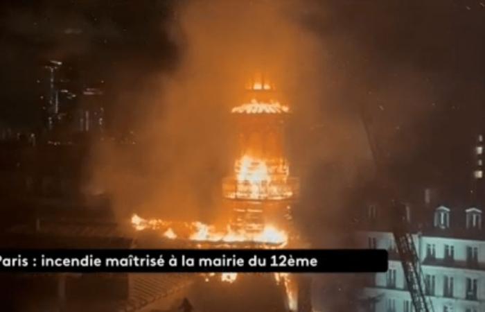 Ein Feuer verwüstet das Rathaus des 12. Arrondissements von Paris