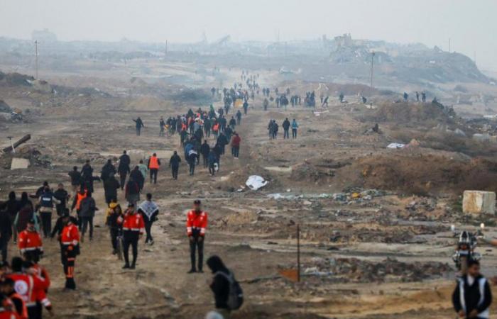 Von Israel autorisierte Gaza-Bewohner, in den Norden der palästinensischen Enklave zurückzukehren