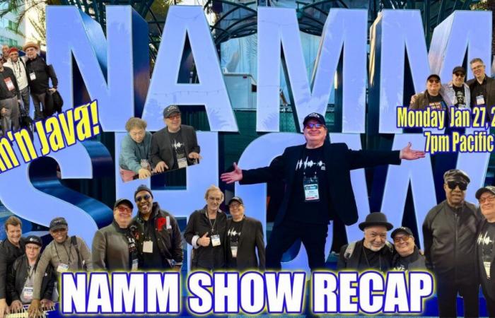 Jam ‘n Java online mit Stars Highlights der NAMM-Show am 27. Januar 2025 zu sehen