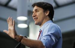 Justin Trudeau am Mittwoch in Quebec